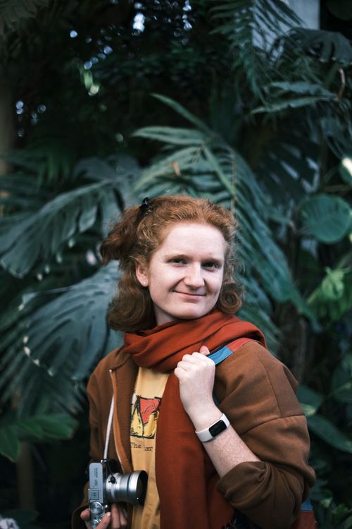Jenny in tropical Garden