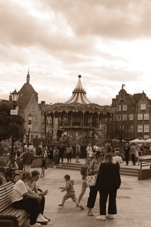 fun fair in gdańsk old town